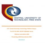 CENTRAL UNIVERSITY OF TECHNOLOGY, FREE STATE – WELKOM CAMPUS